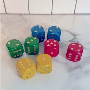 Midwest Large Wooden Dice Set of 8